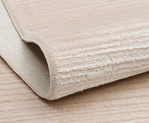 Abstrakter Läufer Teppich, Minimalistischer Distressed Creme Beige Flur, Waschbarer Schmaler Teppich