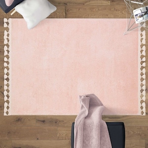 Fluffy Rug, Modern Rug, Fluffy carpet, Home Decor, Pink Carpet, Decorative Rug, Fluffy pink Rug, Plain Carpet, Modern Pink rug, washable rug