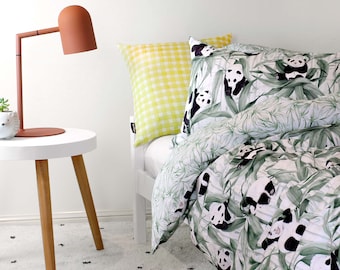 Panda Dreams Single Cotton Quilt Cover | Kids bedding | Kids bedroom | Reversible Duvet