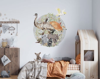 Beauty Rich & Rare Australian Animals wall decal | Removable | Kids bedroom playroom | Kids interior decor | Renter friendly