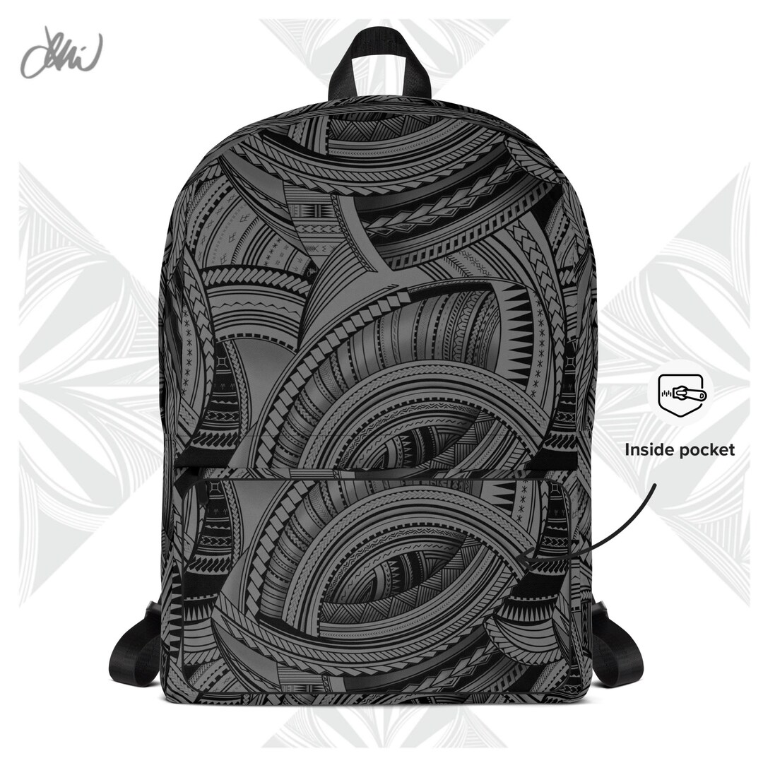 Toa Samoa Backpack Samoan Tatau Swirl Backpack - Etsy