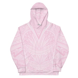 Samoan Pink Tapa Hoodie