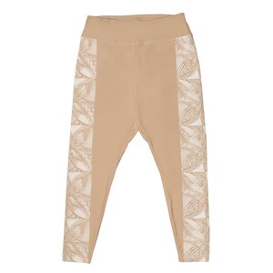 Samoan Coconut Husk Tatau Plus Size Leggings