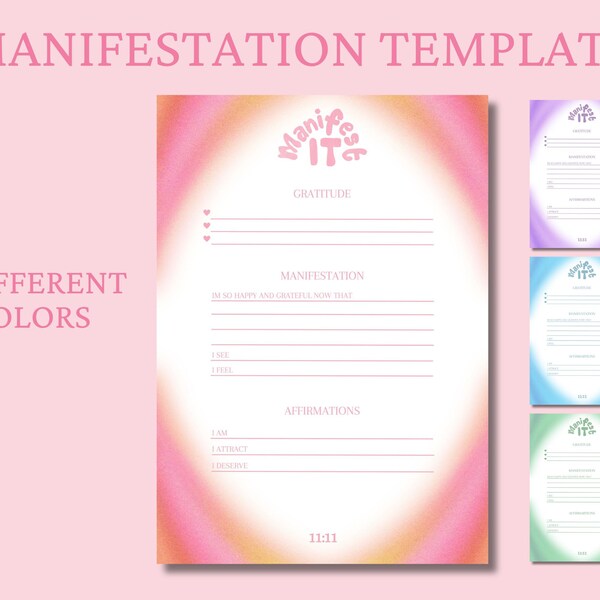 Manifesto Template Etsy