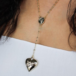 Collar Corazón Dorado, Colgante Cuchara Réplica de Lana Del Rey, Joyería Delicada, Regalo para Ella imagen 7