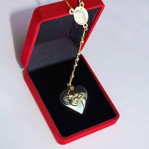 Collar Corazón Dorado, Colgante Cuchara Réplica de Lana Del Rey, Joyería Delicada, Regalo para Ella imagen 17
