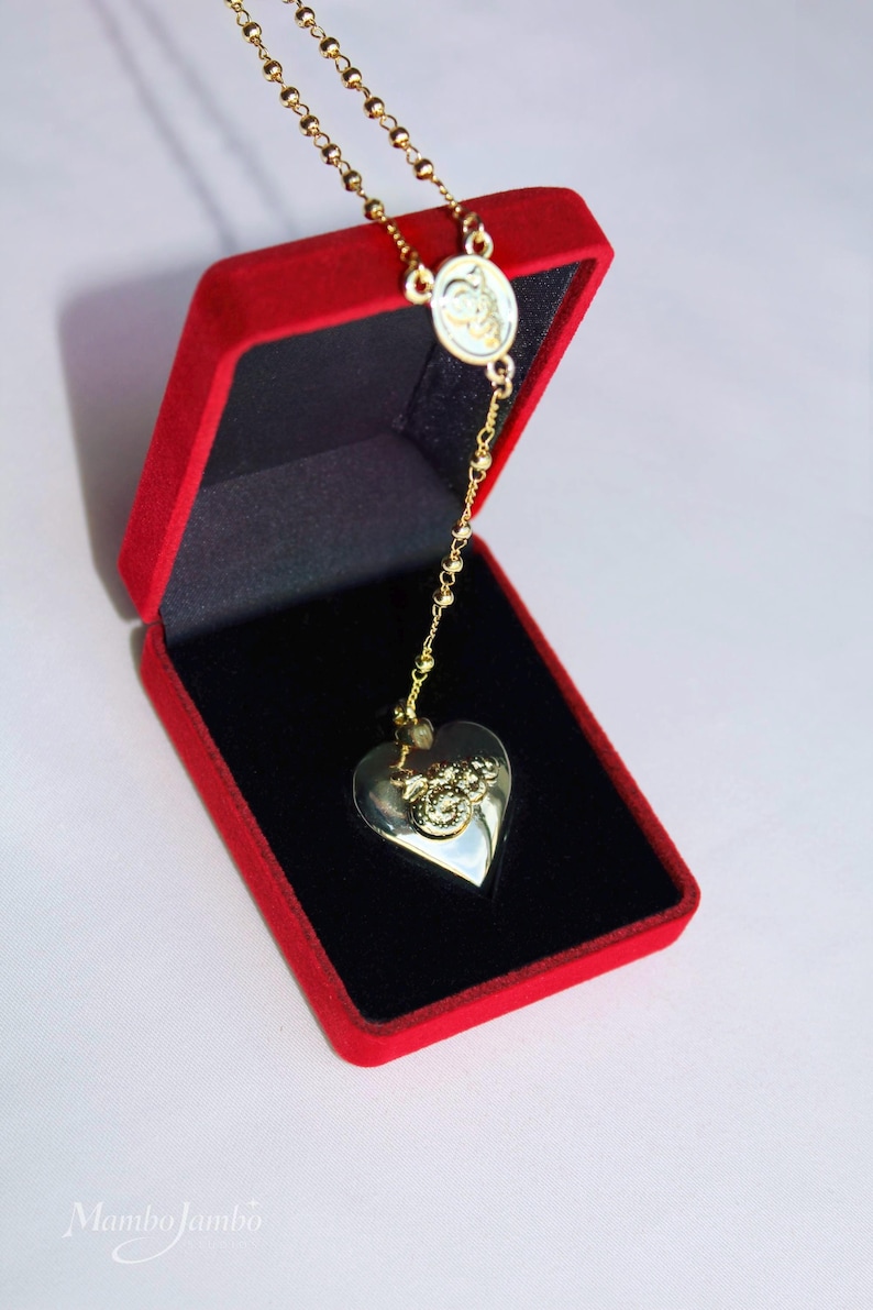 Collar Corazón Dorado, Colgante Cuchara Réplica de Lana Del Rey, Joyería Delicada, Regalo para Ella imagen 17