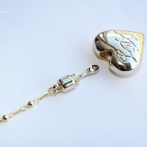 Collar Corazón Dorado, Colgante Cuchara Réplica de Lana Del Rey, Joyería Delicada, Regalo para Ella imagen 11