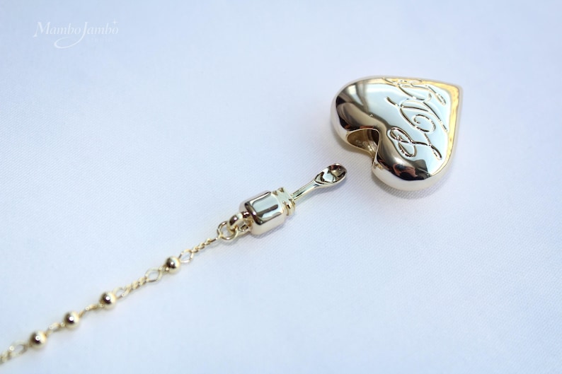 Collar Corazón Dorado, Colgante Cuchara Réplica de Lana Del Rey, Joyería Delicada, Regalo para Ella imagen 11