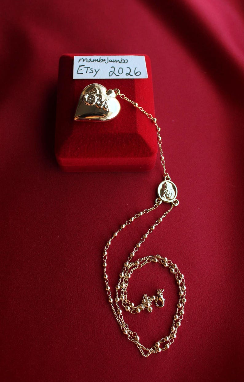 Collar Corazón Dorado, Colgante Cuchara Réplica de Lana Del Rey, Joyería Delicada, Regalo para Ella imagen 4