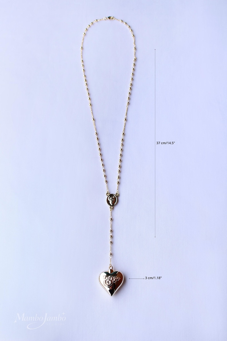 Collar Corazón Dorado, Colgante Cuchara Réplica de Lana Del Rey, Joyería Delicada, Regalo para Ella imagen 16