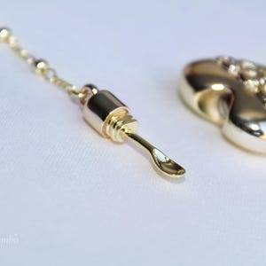 Collar Corazón Dorado, Colgante Cuchara Réplica de Lana Del Rey, Joyería Delicada, Regalo para Ella imagen 12