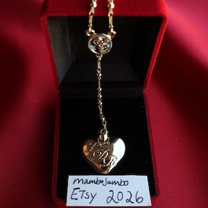 Collar Corazón Dorado, Colgante Cuchara Réplica de Lana Del Rey, Joyería Delicada, Regalo para Ella imagen 2