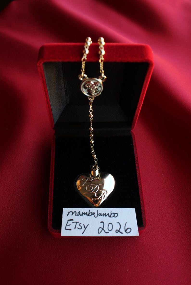 Collar Corazón Dorado, Colgante Cuchara Réplica de Lana Del Rey, Joyería Delicada, Regalo para Ella imagen 2