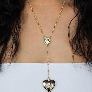Collar Corazón Dorado, Colgante Cuchara Réplica de Lana Del Rey, Joyería Delicada, Regalo para Ella imagen 20