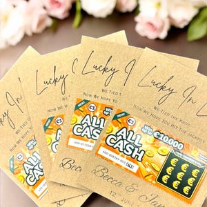 Porte-cartes à gratter Cadeau de mariage