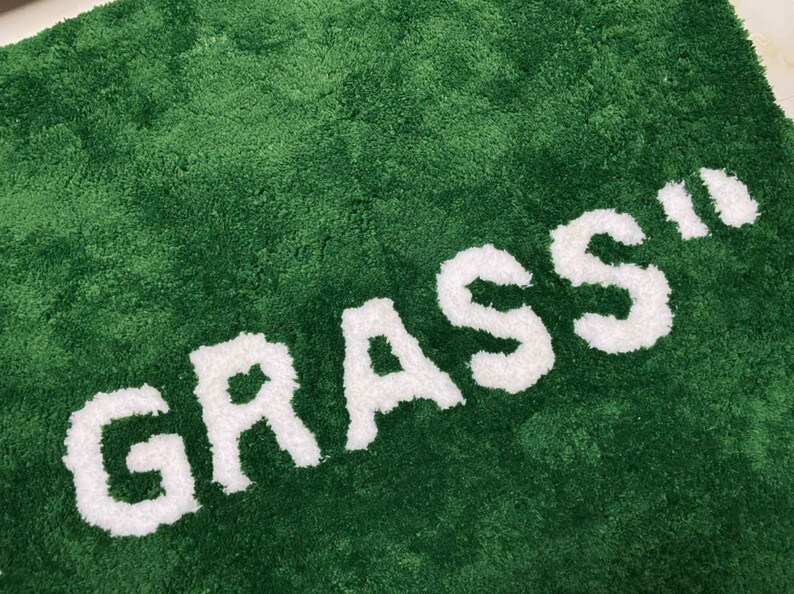 Wet Grass Rug Custom Hypebeast Carpet fedex Shipping Etsy