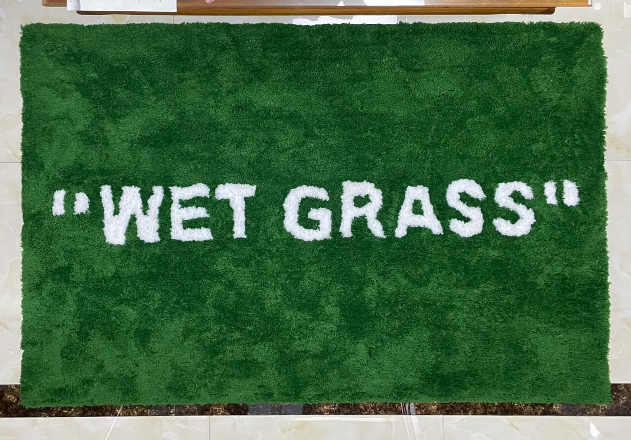 Wet Grass Rug Custom Hypebeast Carpet fedex Shipping | Etsy