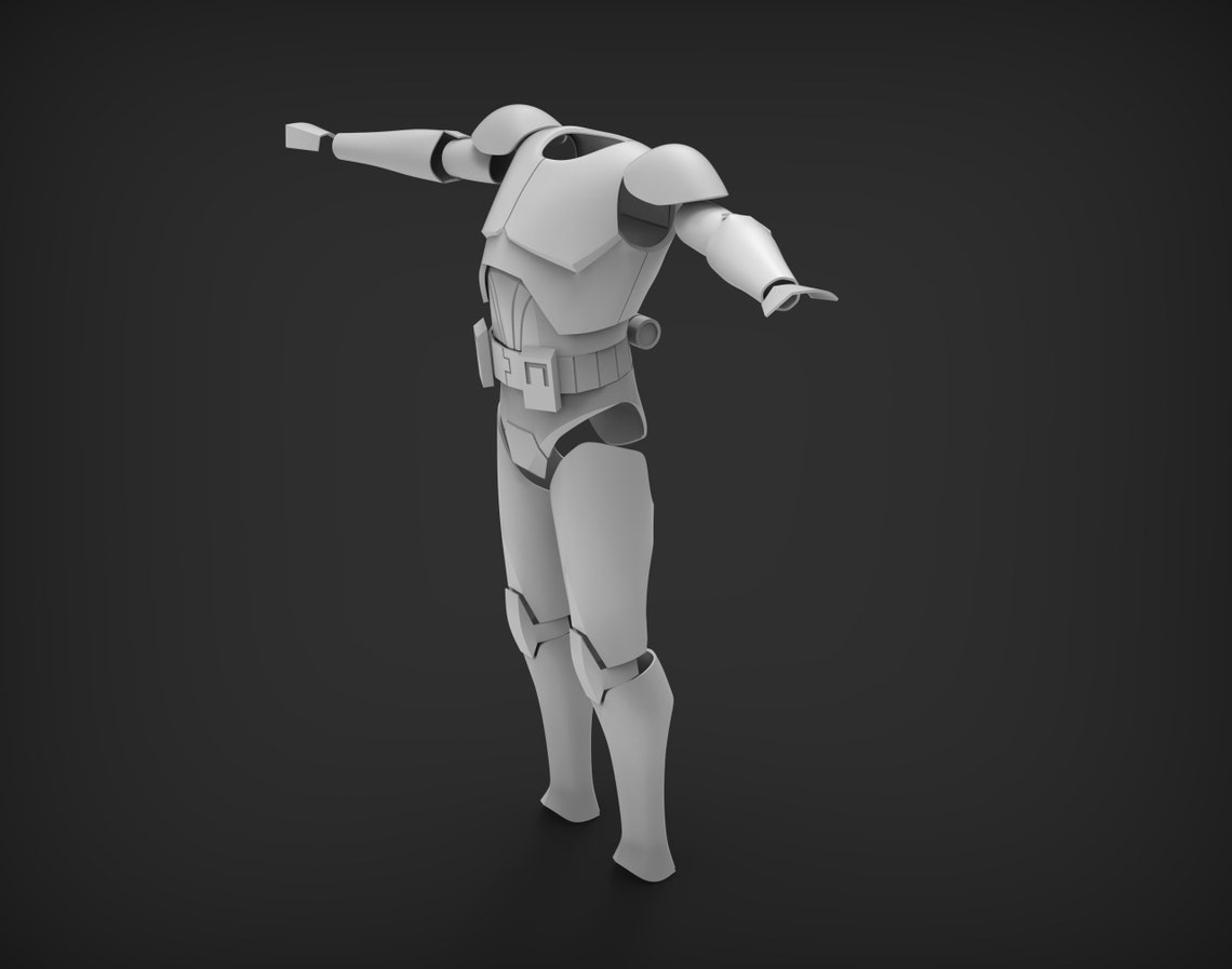 animated clone trooper armor