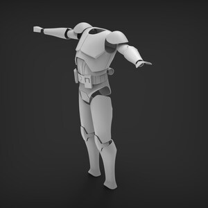 animated clone trooper armor