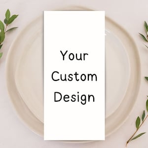 Tarjetas de menú de boda impresas en vitela / Diseño de menú minimalista personalizado / Menú de cena para invitados a la fiesta personalizado, simple y elegante / Moderno y elegante