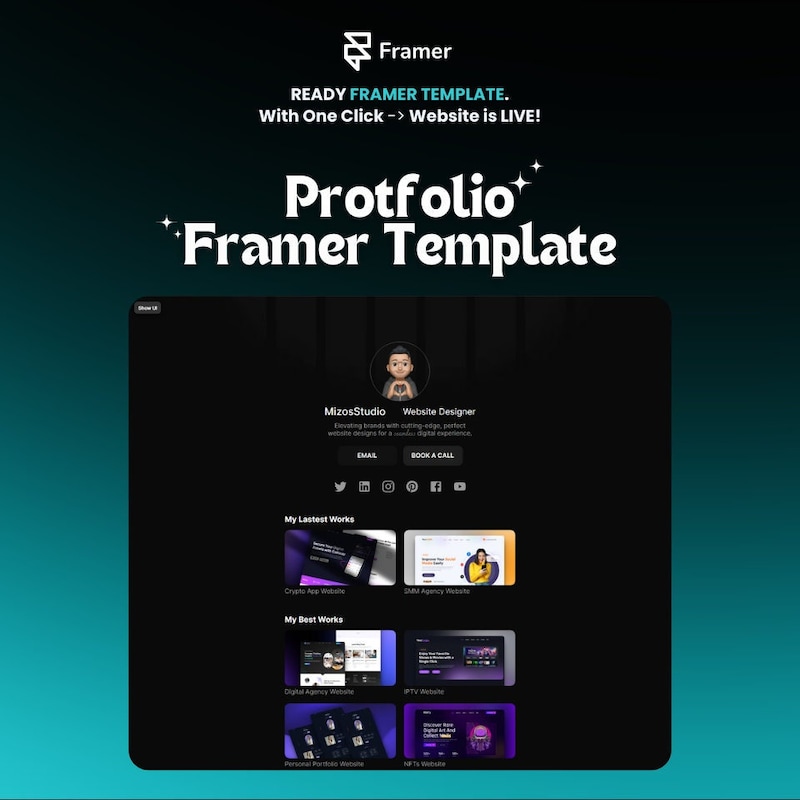 Framer Portfolio Template - Etsy