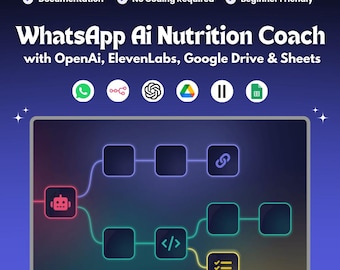 KI-Ernährungscoach und Mahlzeiten-Tracker | WhatsApp-Bot + n8n-Workflow | Kalorien anhand von Lebensmittelfotos schätzen
