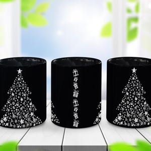 Christmas Mug Ornament, Christmas Tree Png, Mug Sublimation Designs, 11oz & 15oz Sublimation, Coffee Mug Png, Mug Template, Png 300 dpi