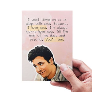 Tarjeta de amor de Ted Mosby imprimible, Siempre te amaré, Cómo conocí a tu madre Tarjeta de amor, Cómo conocí a tu madre Tarjeta del día de San Valentín