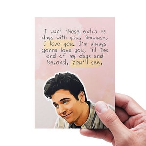 Printable Ted Mosby Love Card, I'll Always Love You, How I Met Your Mother Love Card, How I Met Your Mother Valentine's Day Card