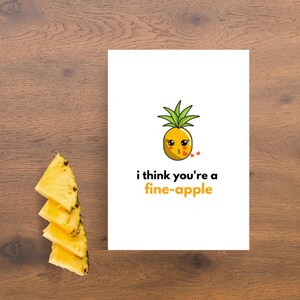 Tarjeta de amor imprimible, creo que eres una buena manzana, linda tarjeta de amor foodie, tarjeta de felicitación positiva, tarjeta de agradecimiento, divertido juego de palabras con comida