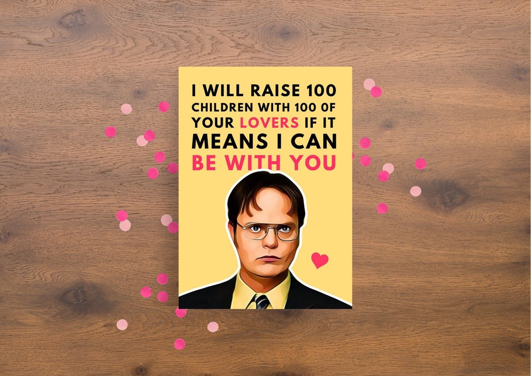 Printable Dwight Schrute Love Card Romantic Dwight Schrute - Etsy