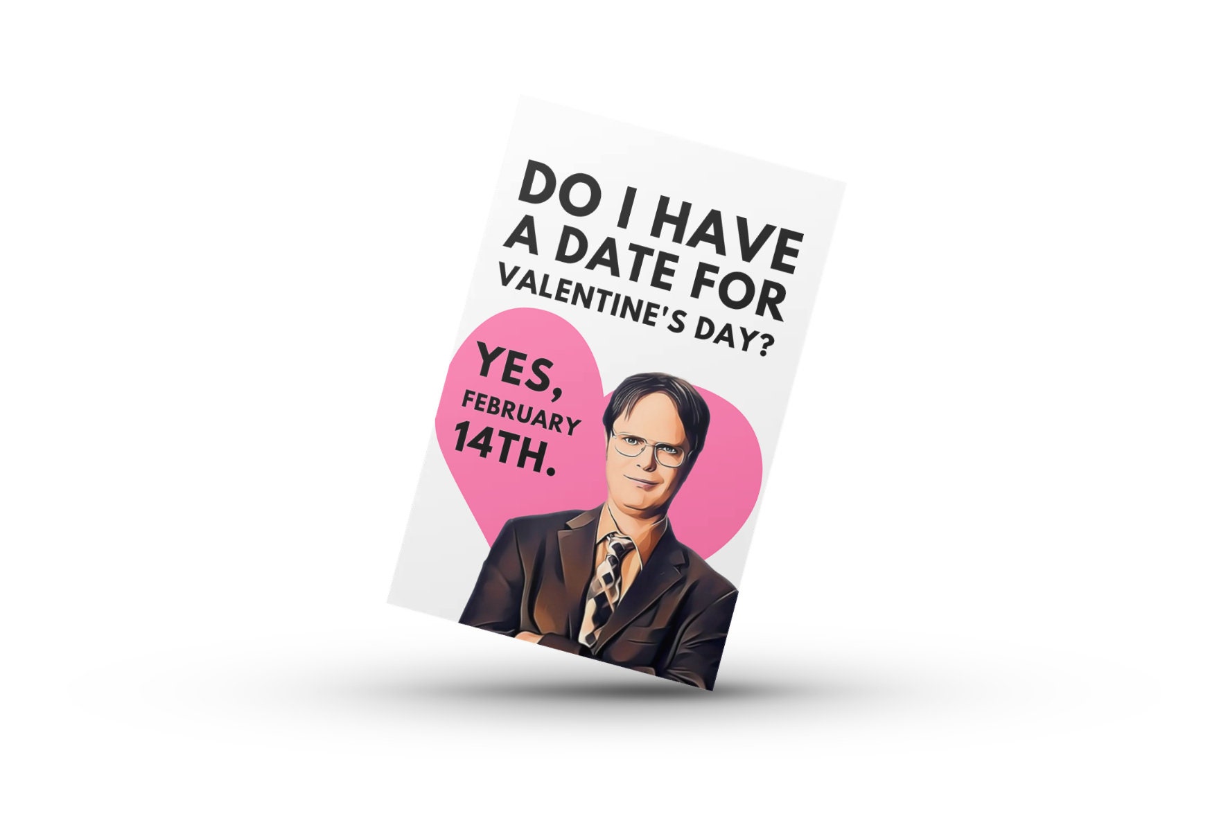 Printable Dwight Schrute Love Card Funny Valentine s Day Etsy