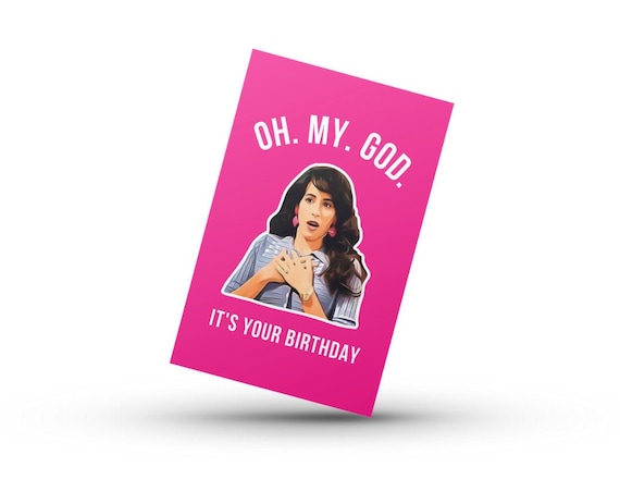 Printable Janice Friends Birthday Card Oh My God It’s - Etsy