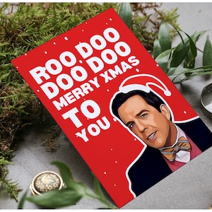 Druckbare Andy Bernard Weihnachtskarte, lustige Weihnachtskarte, The Office US, The Office Weihnachtskarte, Roo Doo Doo Doo, Neuheit Geschenk
