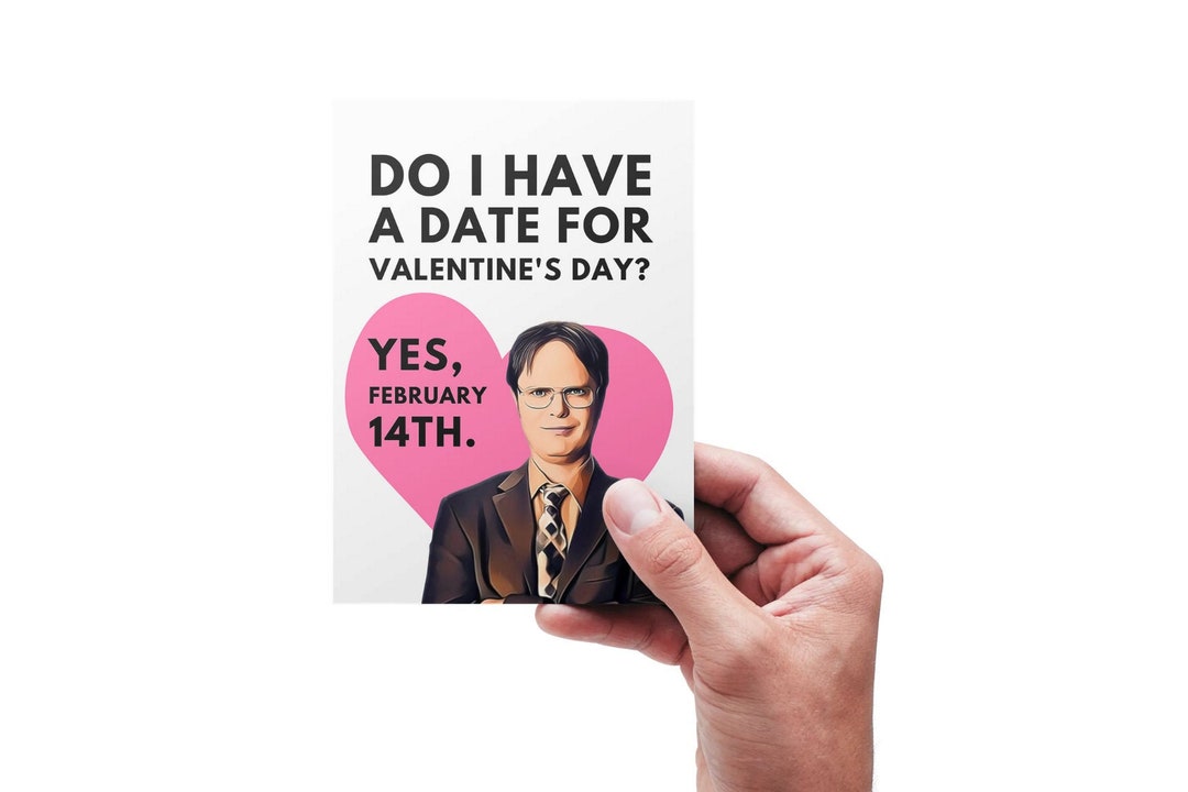 Printable Dwight Schrute Love Card Funny Valentine s Day Etsy