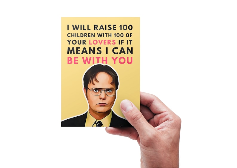 Printable Dwight Schrute Love Card Romantic Dwight Schrute - Etsy