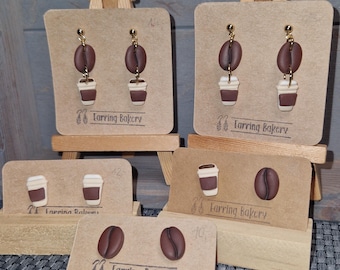 Polymer Clay | Earrings Coffee Coffee Beans