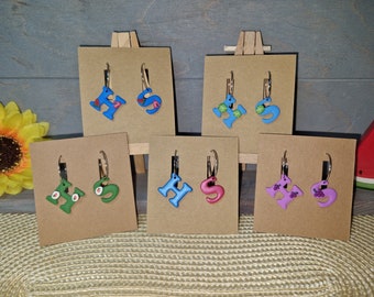 Polymer Clay Earrings Earrings | Harry Styles Inspired Songs Hoop Earrings Silver Watermelon Sushi Kiwi Grapejuice