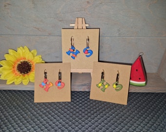 Polymer clay | Harry Styles Inspired Earrings Harry's House Adore You Daylight Lights Up Hoop Earrings