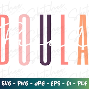 Proud Doula SVG, Regalos para Doulas SVG, Doula camisa SVG, archivos de corte cricut, silueta, Regalo de agradecimiento para Doula, Partera svg, Nacimiento Doula svg