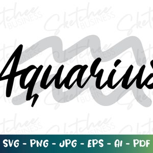 Aquarius Zodiac SVG, Aquarius Sign, Aquarius Astrology, Horoscope SVG, Aquarius , Cricut Cut File, Constellation, Astrology, Horoscope