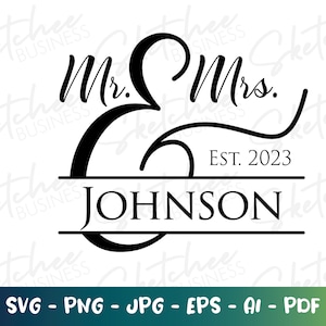 De heer & mevrouw.SVG, de heer en mevrouw Monogram, bruiloft SVG, huwelijk SVG, bruidegom Svg, jpg bestanden cricut cut bestanden, silhouet, bruiloft monogrammen