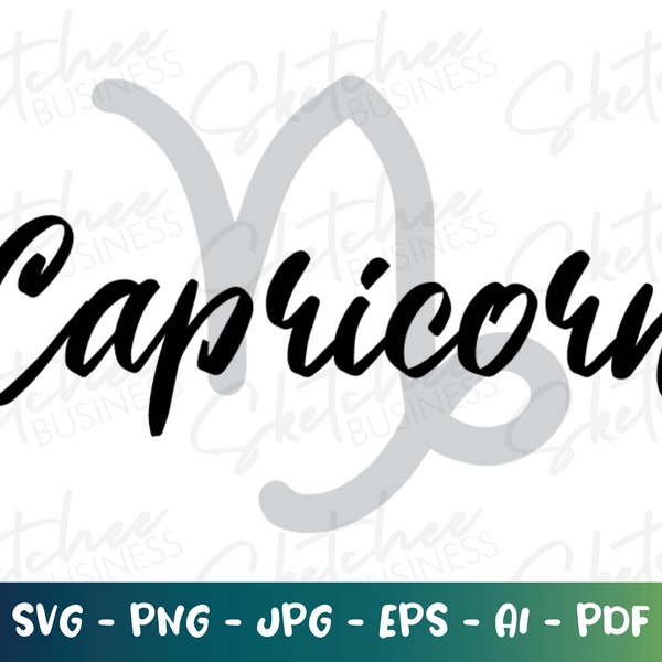 Capricorn Zodiac SVG, Capricorn Sign, Capricorn Astrology, Horoscope SVG, Capricorn, Cricut Cut File, Constellation, Capricorn Astrology