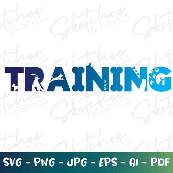 Training svg pdf png, dog trainer svg, dog lover, cricut cut files, silhouette, dog love gift ideas, training pet dogs, puppy trainer shirts