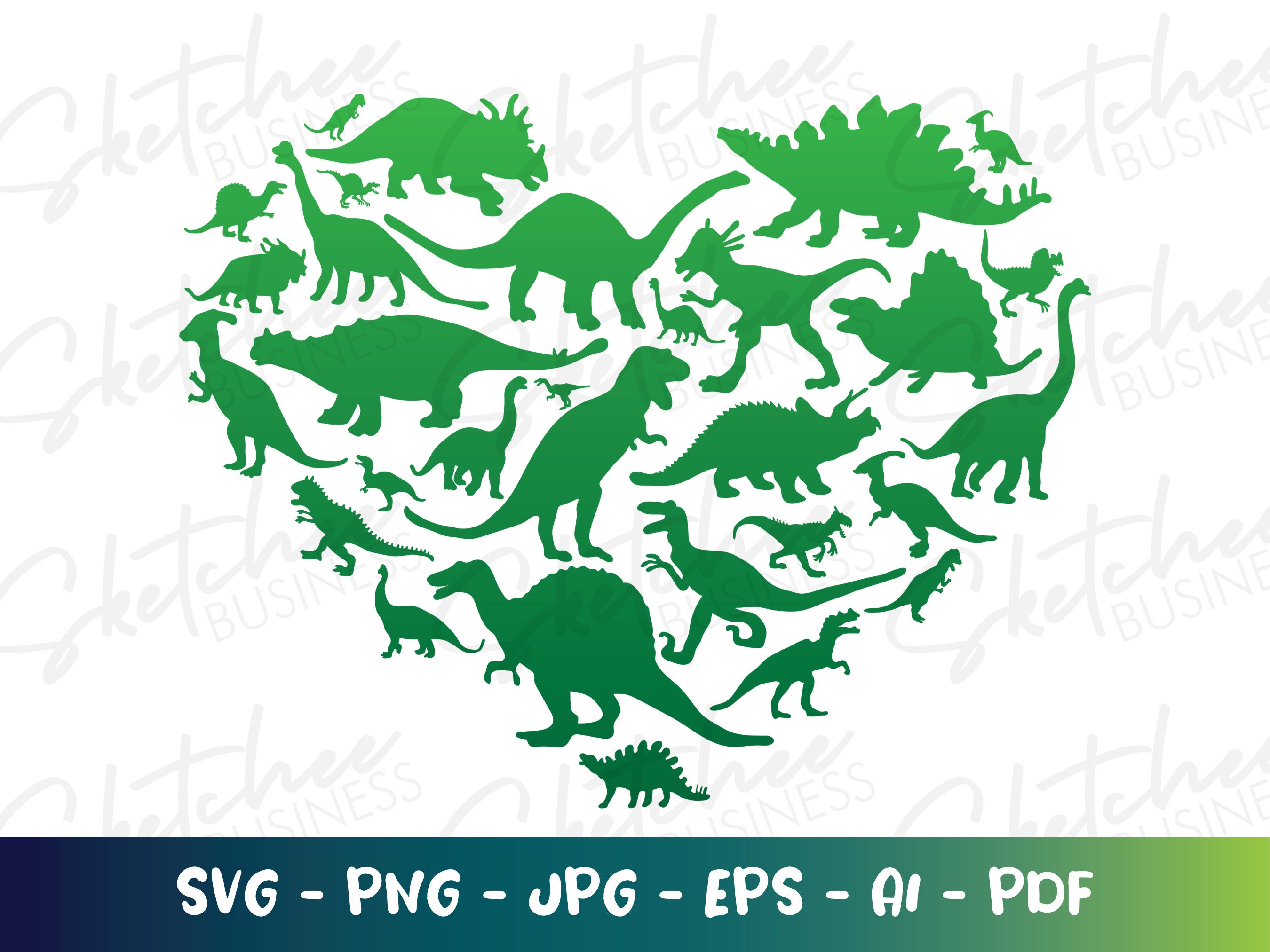 Dinosaur Heart SVG Kids Dinosaur SVG Valentine’s Day - Etsy Finland