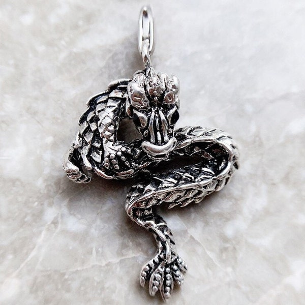 Pendant Dragon Winter New Silver Fashion Jewelry Europe Ethnic Bijoux Accessories Gift For Woman & Men