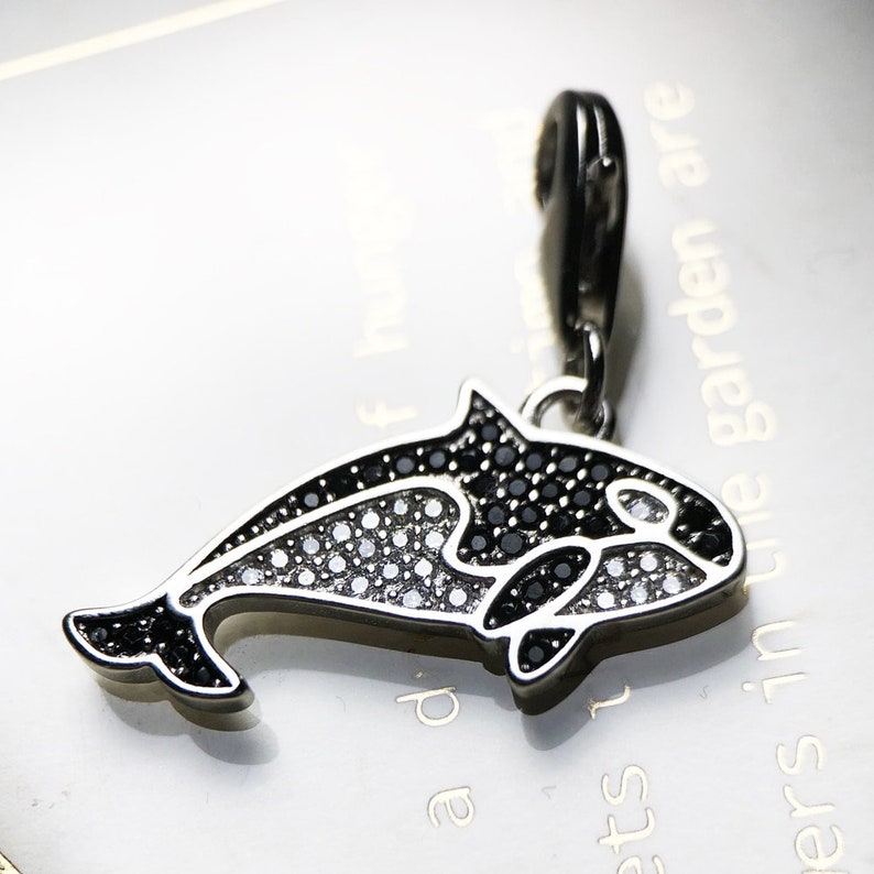 Orca Charm Pendant New Authentic Sterling Silver Jewellery Etsy