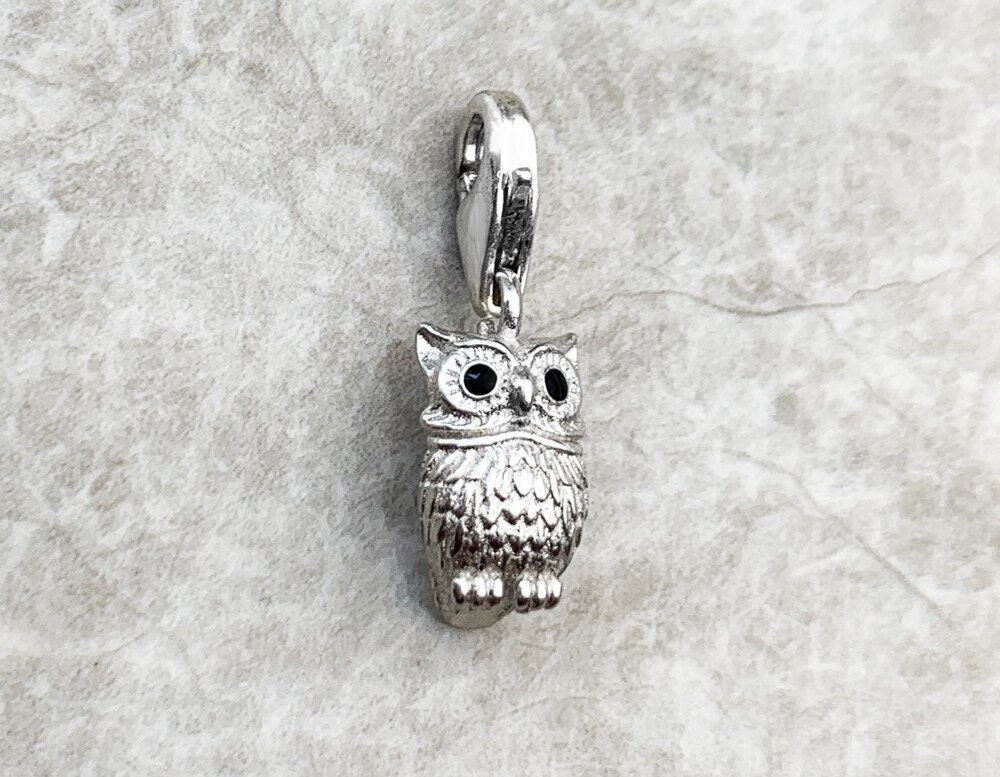 Hot Fashion Jewelry Cute Owl Pendant Charm Retro Carved Sweater 925 Sterling Silver Gift For Women B