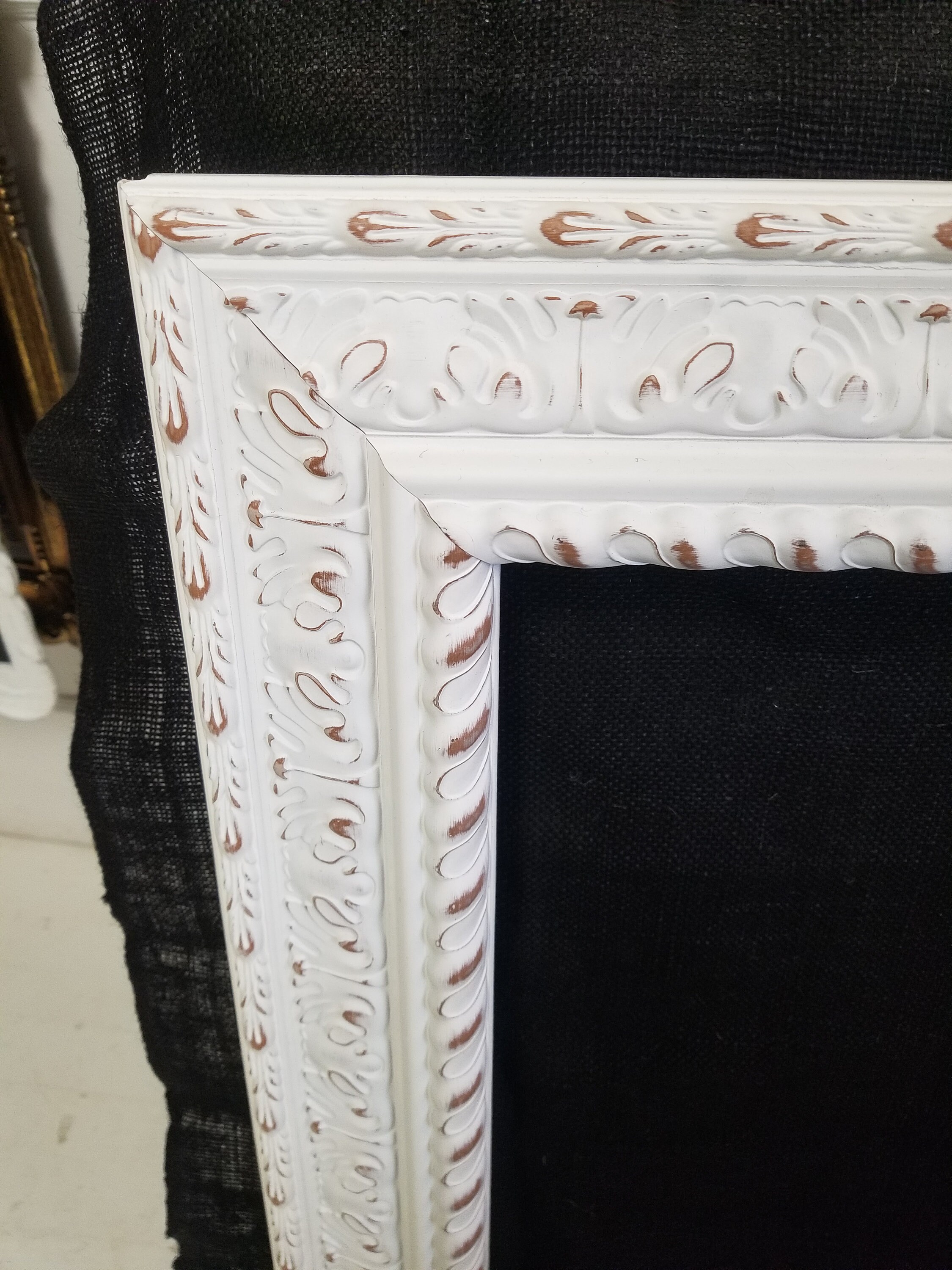 Bauernhaus Kreide bemalt Weiß Rahmen Shabby Chic Rustikales | Etsy